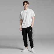 阿迪達斯時(shí)尚潮流運動(dòng)透氣舒適男裝休閑運動(dòng)褲 L碼