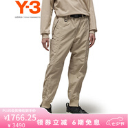Y-3【 七夕禮物】y3CRK NYL CUF PNT男士休閑束口薄款工裝褲50IV8024 米白色 XL