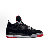AIR JORDANJordan 4 retro 中幫 籃球鞋 男女 黑紅308497-060 44碼（270mm） 44 (270mm)