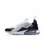 耐克（NIKE）Nike Air Max 270男鞋氣墊緩震透氣女鞋運動(dòng)休閑跑步鞋AH8050 AH8050-001 白藍 36