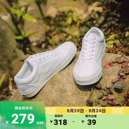VANS范斯官方 經(jīng)典款Old Skool小白鞋經(jīng)典簡(jiǎn)約帆布鞋 白色 35