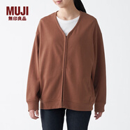無(wú)印良品 MUJI 女式 緊密編織 毛圈棉 夾克 BBJ06A0A 磚紅色 XS-S