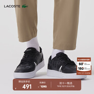 LACOSTE法國(guó)鱷魚(yú)男鞋L001百搭簡(jiǎn)約休閑舒適運(yùn)動(dòng)鞋板鞋|47SMA0055 312/黑色/白色 41 7.5