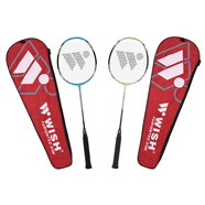 偉士（WISH）WISH碳鋁一體羽毛球拍對拍 2支裝 973K 970K 799K 770K 777K 973K碳鋁一體(副)淺藍或金色 成品拍