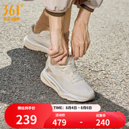 361度運動鞋女鞋赤焰4網(wǎng)面透氣跑鞋輕便通勤減震專業(yè)跑步鞋 羽毛白/西米色 36