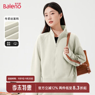 班尼路外套女開衫衛(wèi)衣女裝秋冬季新款潮流寬松上衣服休閑運(yùn)動(dòng)夾克2025年 灰綠-純色 L