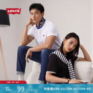 Levi's李維斯25新款情侶同款簡約休閑時(shí)尚百搭LOGO印花短袖T恤