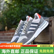 阿迪達斯 （adidas）超軟春秋網(wǎng)面三葉草ZX500 悟空爆米花軟彈男女軟底透氣輕盈慢跑鞋 灰紅 36