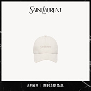 YSL圣羅蘭【禮物】男女同款SAINT LAURENT燈芯絨棒球帽象牙白色 象牙白色 59