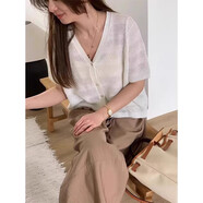 毛衣女士現貨秒發(fā)特價(jià)虧本韓國代購2025針織背心毛衣開(kāi)衫 MU I短袖針織開(kāi)衫（白色） 現貨兩件 均碼