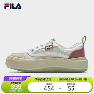 FILA 斐樂官方女鞋2025春夏摩登時尚復(fù)古帆布休閑鞋