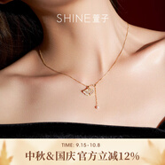 萱子（SHINE）銀杏葉項(xiàng)鏈女氣質(zhì)珍珠鎖骨鏈生日禮物