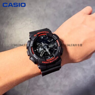 卡西歐（CASIO）G-SHOCK運(yùn)動手表GA-110黑武士GA-110-1B/GB/RG/GA-100-1A1 GA-110HR-1 黑紅雙色