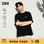 森馬（Semir）[涼感抗菌吸濕速干]遮熱短袖T恤男t25春夏新款印花109925100102