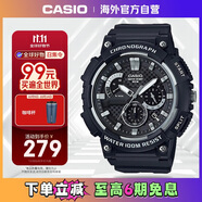 卡西歐（CASIO）手表 經(jīng)典大盤休閑時(shí)尚腕表戶外運(yùn)動(dòng)防水男士手表 MCW-200H-1AVDF