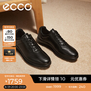 愛(ài)步（ECCO）七夕禮物商務(wù)皮鞋 男士休閑皮鞋男鞋牛皮鞋子正裝鞋 雅仕207124 黑色20712401001 45
