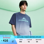 金林德伯格（J.Lindeberg） JLINDEBERG金林德伯格25男士舒適棉質(zhì)寬松圓領(lǐng)短袖T恤