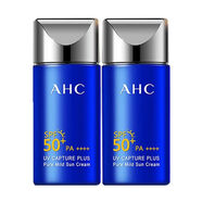 AHC防曬霜小藍瓶高倍防水防汗spF50＋防曬隔離防紫外線(xiàn)女男學(xué)生50ml AHC防曬50ml*2支（超值性?xún)r(jià)比）