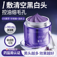 儒意（RUYI）紫蘇清潔泥膜祛痘去黑頭閉口粉刺收縮毛孔深層清潔涂抹面膜男女士