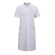 GIRDEAR/哥弟小香風(fēng)連衣裙優(yōu)雅高級POLO領(lǐng)氣質(zhì)顯瘦短裙1500297 香芋紫 S 2