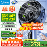 美的（Midea）【變頻輕音】空氣循環(huán)扇家用遙控電風扇四季凈化扇輕音落地扇99%抑菌桌面小風扇大風力風扇GDG24ZR