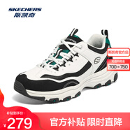 斯凱奇（Skechers）奧利奧熊貓鞋丨老爹鞋女經(jīng)典黑白復古春夏輕便潮流增高運動休閑鞋 【男款】白色/黑色/WBK 39.5