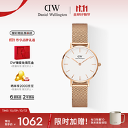 丹尼爾惠靈頓（DanielWellington）DW手表女 簡約歐美表鋼帶石英女士手表生日禮物送女友DW00100219