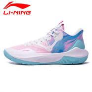 李寧（LI-NING）籃球鞋新款韋德之道3全城5音速9閃擊7馭帥12進 0標準白/熒光粉綠  023白粉 39