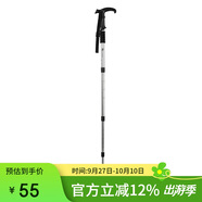 駱駝（CAMEL）戶外登山杖男女爬山裝備超輕伸縮拐杖拐棍手杖 2SA7D42 銀色-1