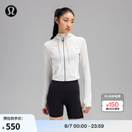 lululemon丨Define 女士網面短款連帽夾克 LW4BVZS 骨白 L /10