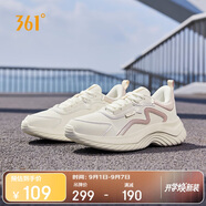 361°運(yùn)動(dòng)鞋女秋季雨天通勤防潑水休閑厚底健身跑步鞋子女682232233-1