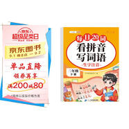 斗半匠 看拼音寫詞語 二年級下冊拼音專項練習題 拼音練習冊生字詞拼讀同步訓練每日20詞人教版
