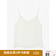 獨束炫雅小吊帶背心女內搭打底寬松無(wú)袖大碼上衣短款微胖女孩穿搭 白色 2XL