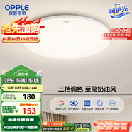 歐普（OPPLE）吸頂燈臥室燈具可調光LED照明燈飾簡(jiǎn)約大氣高顯色護眼冰玉 呵護光