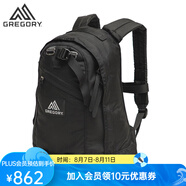 GREGORY格里高利FINE DAY戶外運動雙肩包男女跑步背包徒步多功能旅行背包 亮黑色-16L