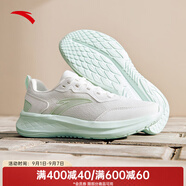 安踏（ANTA）運動(dòng)鞋女鞋夏季戶(hù)外透氣網(wǎng)面輕質(zhì)跳繩健身通勤休閑鞋跑步鞋子女 【透氣網(wǎng)面】紙莎白/淺曦綠-2 37.5