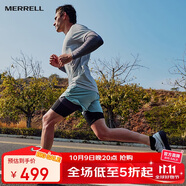 Merrell戶外越野跑鞋VAST SKY長空男女防滑耐磨輕量跑山越野鞋MR01灰銀43