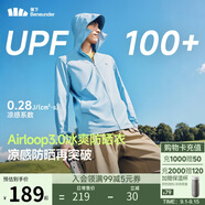 蕉下（beneunder）冰絲防曬衣服男外套防紫外線涼感透氣戶外釣魚(yú)AL936清煙藍(lán)2XL