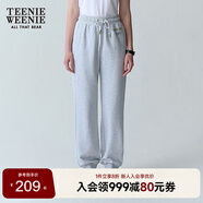 Teenie Weenie小熊女裝衛(wèi)褲2025夏季新款簡(jiǎn)約休閑運(yùn)動(dòng)活力束腳長(zhǎng)褲