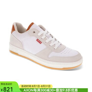 李維斯（Levi's）男士運動休閑鞋Drive Low Top 2平底鞋旅游鞋戶外滑板鞋16366420 White, Cement, Tan 10.5M