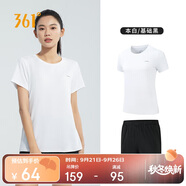 361°跑步運(yùn)動套裝女士夏季衣服新款休閑短袖短褲兩件套662414001H-1