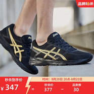 亞瑟士ASICS男鞋緩沖透氣跑步鞋運動鞋網(wǎng)面回彈跑鞋GEL-CONTEND 4 黑色/金色 46