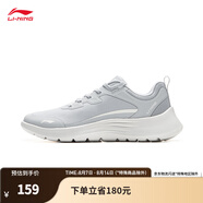 李寧（LI-NING）輕弦丨跑步鞋女鞋夏季潮流百搭休閑慢跑鞋ARSU054 曙灰色-2 36