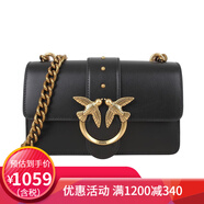 PINKO七夕禮物品PINKO新品燕子造型女包燕子包鏈條單肩斜挎包送女友 黑色小號1P22TY Y5H7 Z99Q 單肩包
