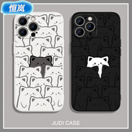 恒嵐滿(mǎn)屏小貓咪適用iPhone14pro手機殼13適用蘋(píng)果11軟殼xsmax情侶款XR創(chuàng  )意 主圖款 蘋(píng)果5S/5/SE