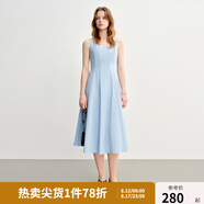 獨束大碼女裝【線(xiàn)雕裙】歐若風(fēng)氣質(zhì)連衣裙2025新款時(shí)尚顯瘦吊帶裙 淺藍色-蘋(píng)果型 2XL （尺碼：4）