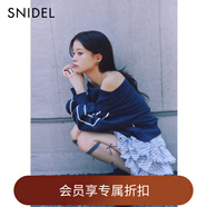 SNIDEL2025秋冬新品高腰芭蕾風(fēng)甜美荷葉邊蛋糕裙短裙褲SWFP254282 藍色 M （1）