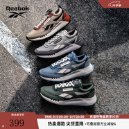 Reebok銳步官方24新品男女CL LEGACY W+蕾格西黑武士休閑復古跑鞋 100222339 鴿子灰 40.5 (26cm),US: 8