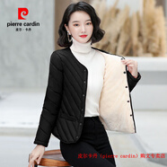皮爾卡丹（pierre cardin）品牌高檔羽絨棉衣棉服外套女輕薄短款加厚冬季加絨中老年保暖棉襖 黑色 S 建議90斤以?xún)?
                                         title=