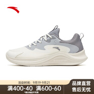 安踏氫跑GZ|男鞋運(yùn)動鞋跑步鞋男士夏季新款網(wǎng)面透氣超輕跑鞋 【漫步】白/沙暴灰/霧灰5573-5 44.5 (男10.5)